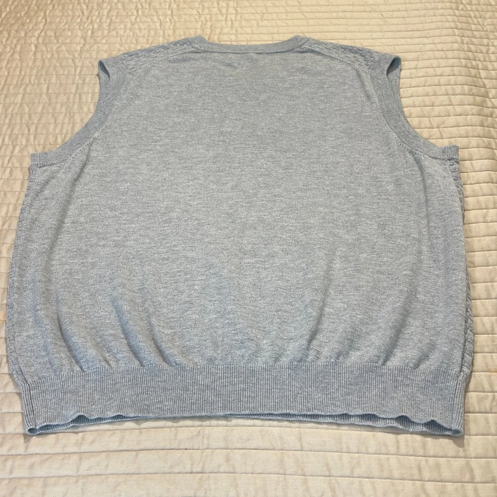 ROUNDTREE & YORKE Men's Light GRAY Sweater Vest SIZE XL PULLOVER